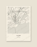 Galway, City Centre — Line art, Print only